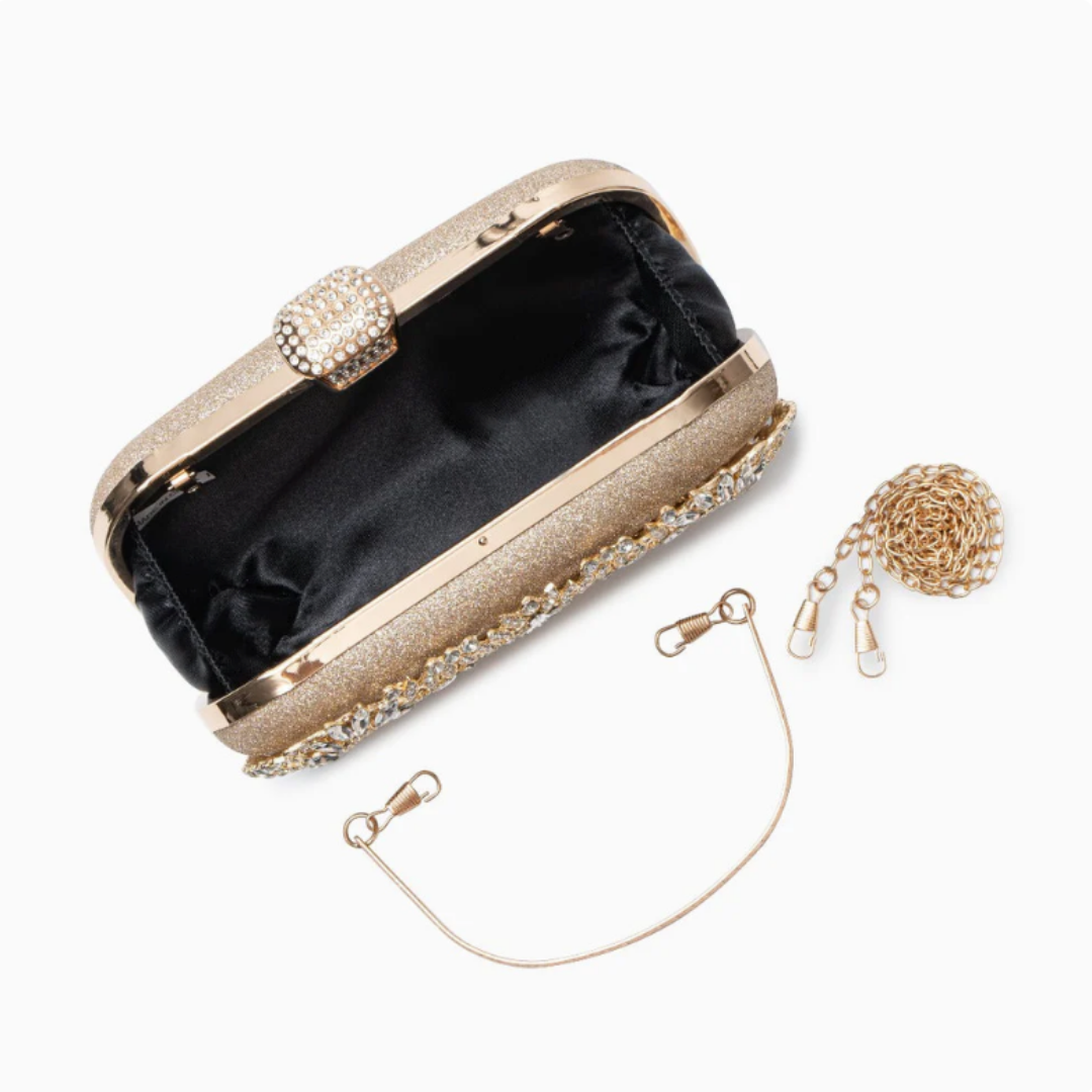 Sabine Dazzle Flower Clutch Bag