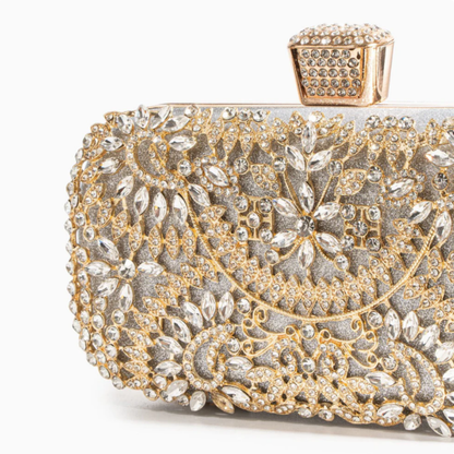 Sabine Dazzle Flower Clutch Bag