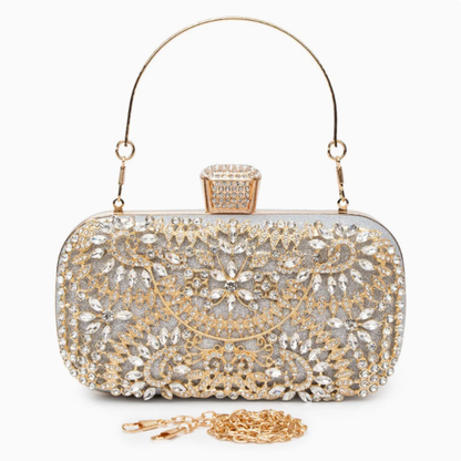 Sabine Dazzle Flower Clutch Bag